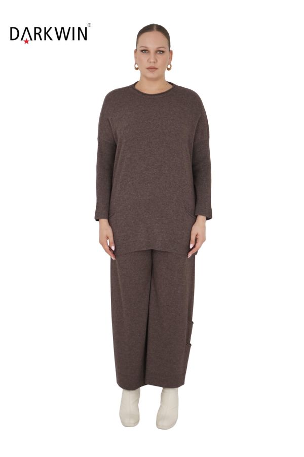 B14231 DARKWIN BLUZ-PANTOLON K.KAHVE - 1