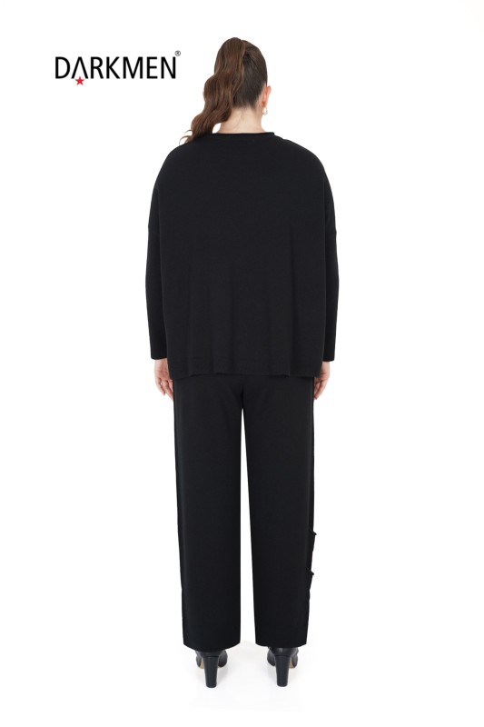 B14231 DARKWIN BLUZ-PANTOLON SIYAH - 3