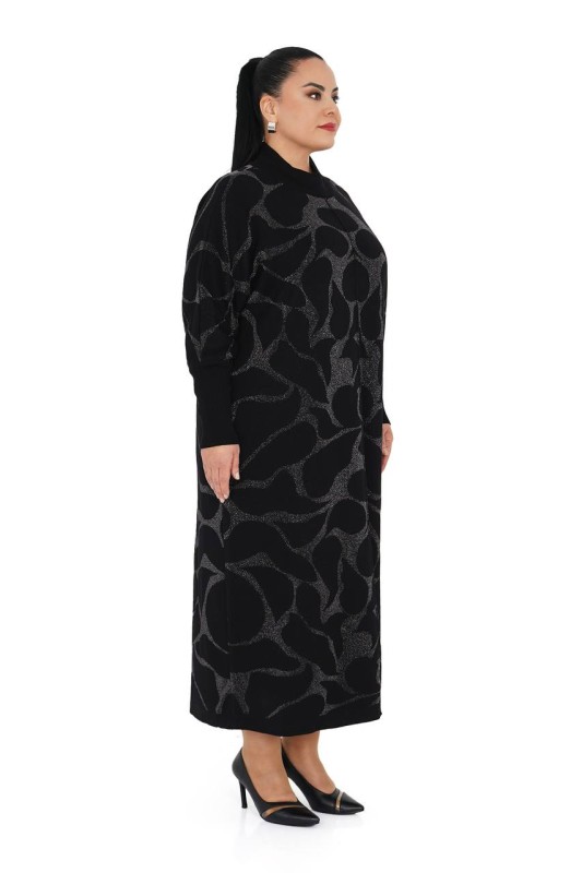 Darkwin - B14234 DARKWIN ELBİSE KOYU GRI (1)