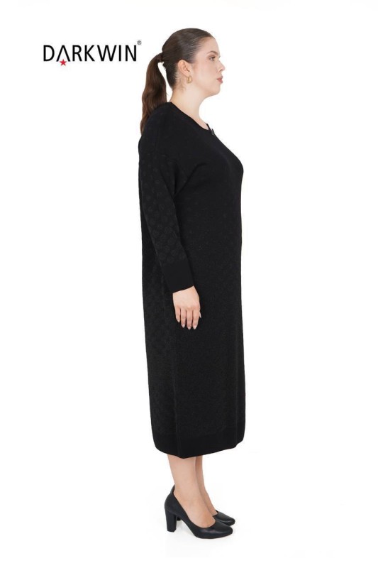 DARKWIN - B14249 DARKWIN ELBİSE SIYAH (1)