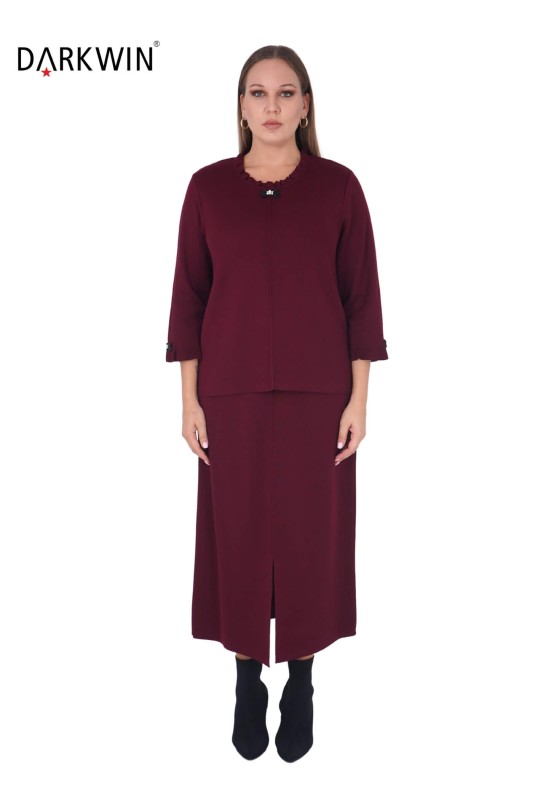 B14263 DARKWIN BLUZ-ETEK BORDO - 1