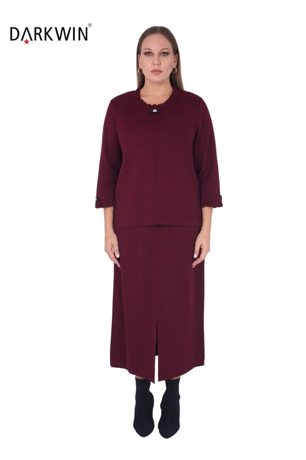 B14263 DARKWIN BLUZ-ETEK BORDO - 1