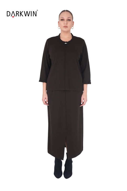 B14263 DARKWIN BLUZ-ETEK K.KAHVE - DARKWIN