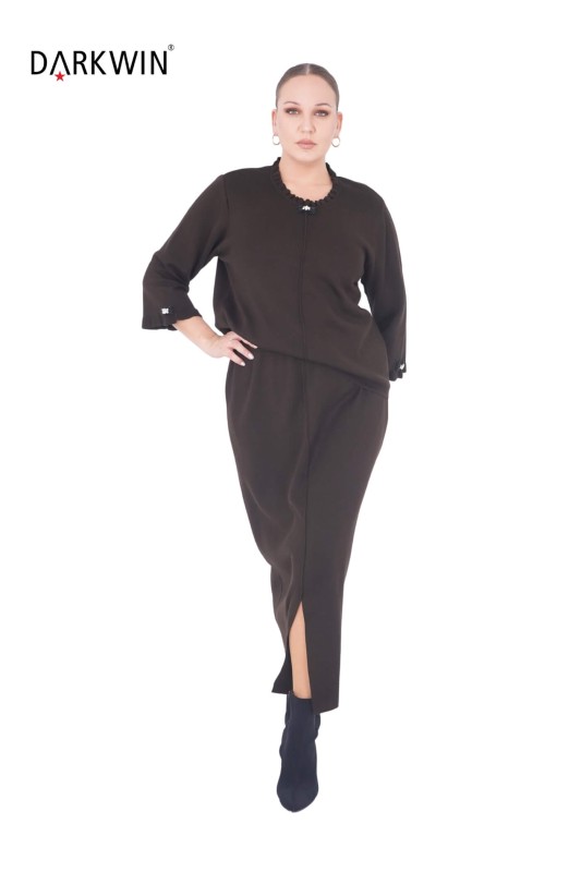 B14263 DARKWIN BLUZ-ETEK K.KAHVE - 4