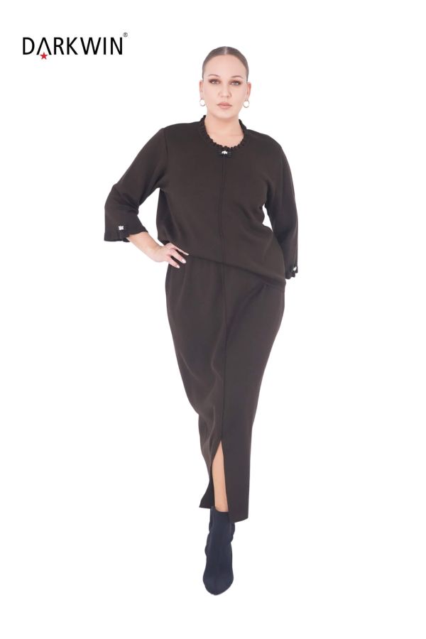 B14263 DARKWIN BLUZ-ETEK K.KAHVE - 4