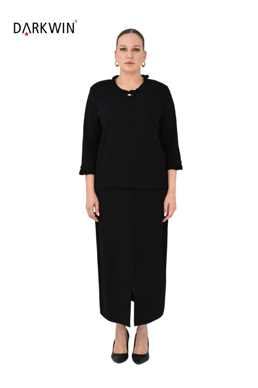 B14263 DARKWIN BLUZ-ETEK SIYAH - DARKWIN