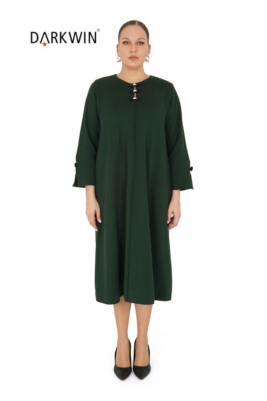 DARKWIN - B14291 DARKWIN ELBİSE K.YESIL