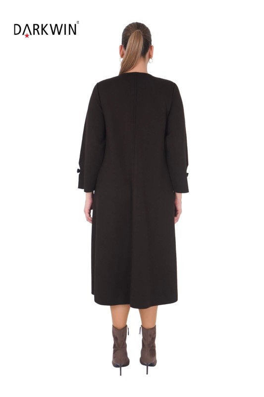 B14291 DARKWIN ELBİSE K.KAHVE - Thumbnail