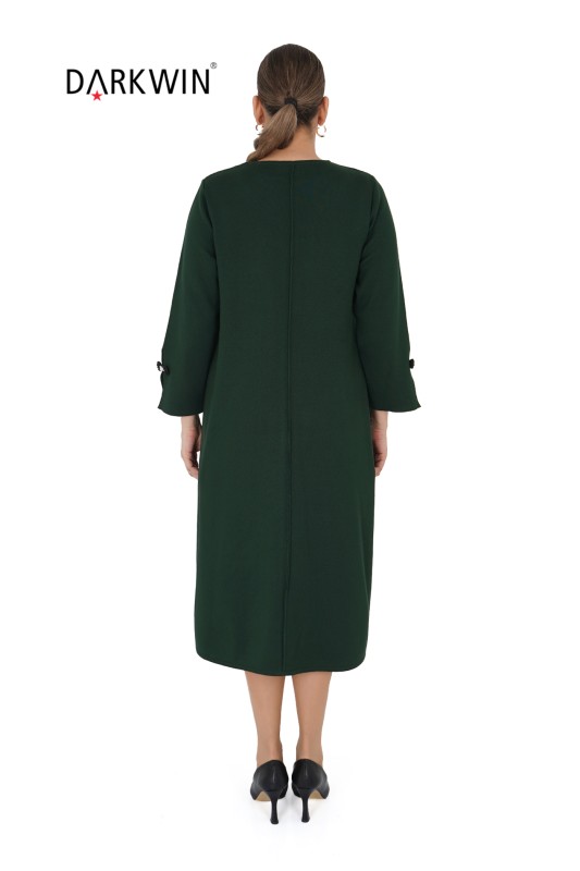 B14291 DARKWIN ELBİSE K.YESIL - Thumbnail