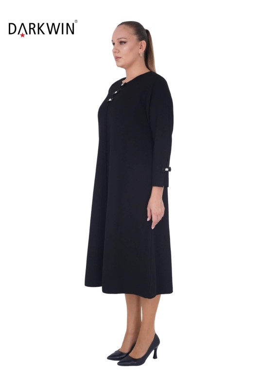 DARKWIN - B14291 DARKWIN ELBİSE SIYAH (1)