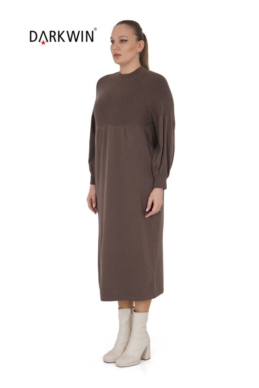 B14316 DARKWIN ELBİSE KAHVE - DARKWIN (1)