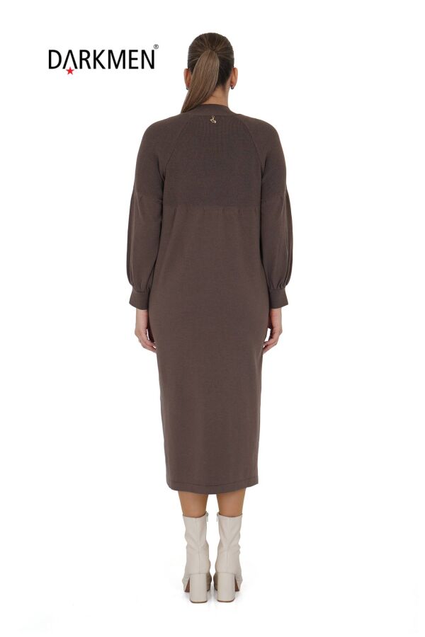 B14316 DARKWIN ELBİSE KAHVE - 3