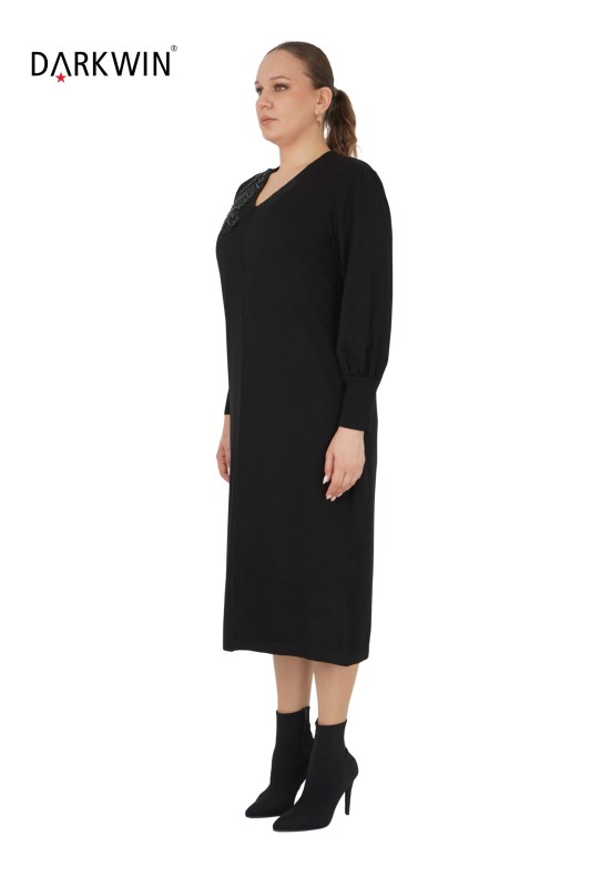 DARKWIN - B14317 DARKWIN ELBİSE SIYAH (1)