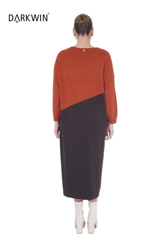 B14320 DARKWIN ELBİSE KIREMIT - Thumbnail