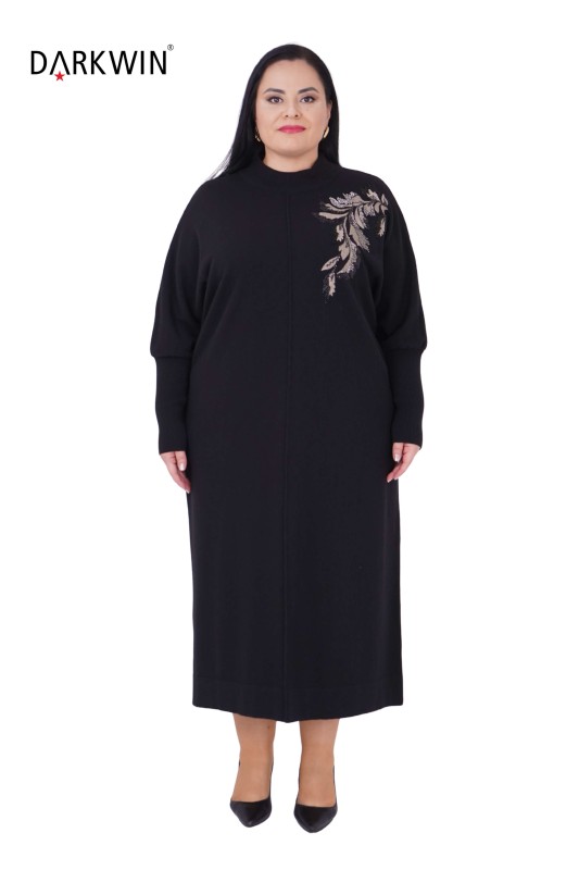 DARKWIN - B14322 DARKWIN ELBİSE SIYAH (1)