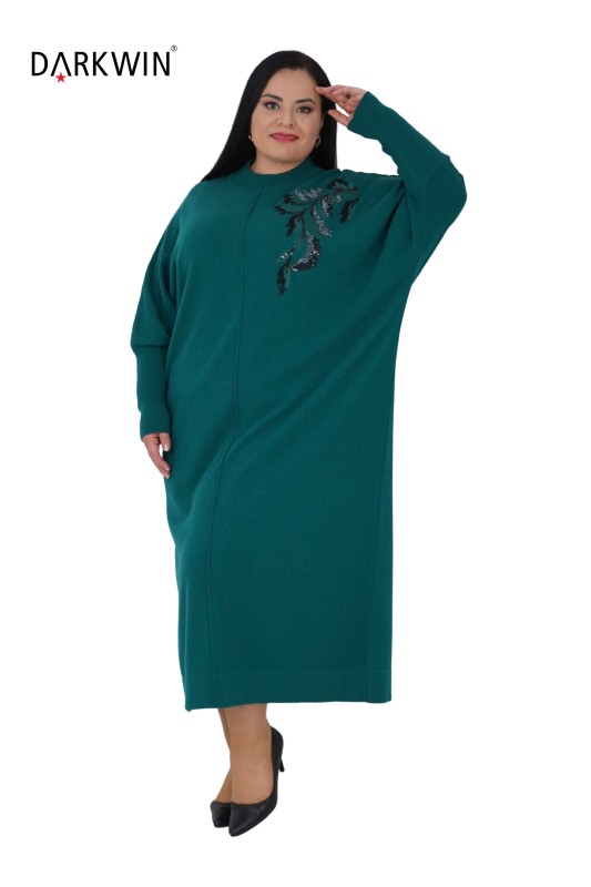 B14322 DARKWIN ELBİSE ZUMRUT - DARKWIN (1)