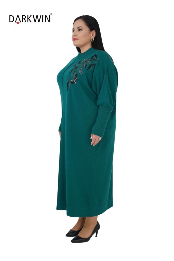 B14322 DARKWIN ELBİSE ZUMRUT - 3