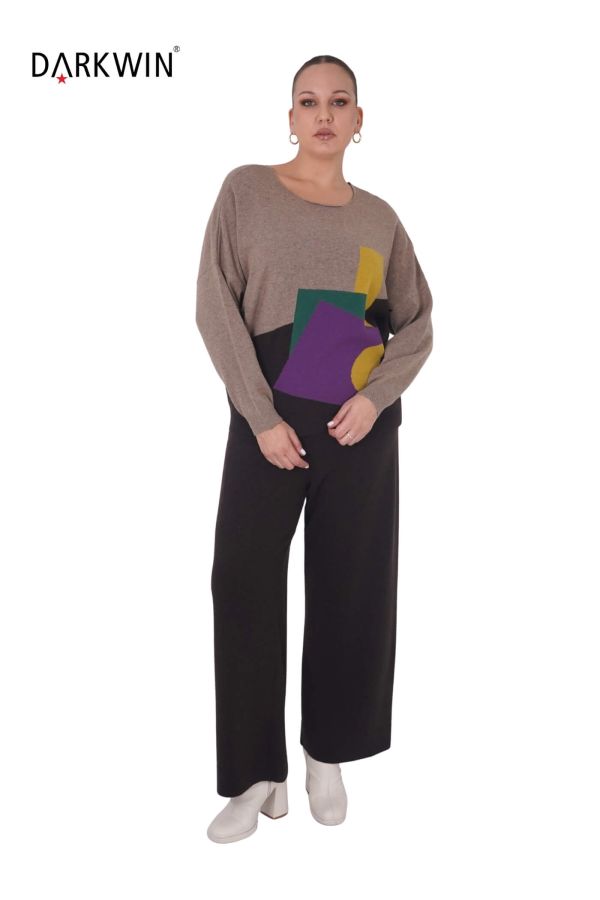 B14324 DARKWIN BLUZ-PANTOLON ACIK KAHVE - 4