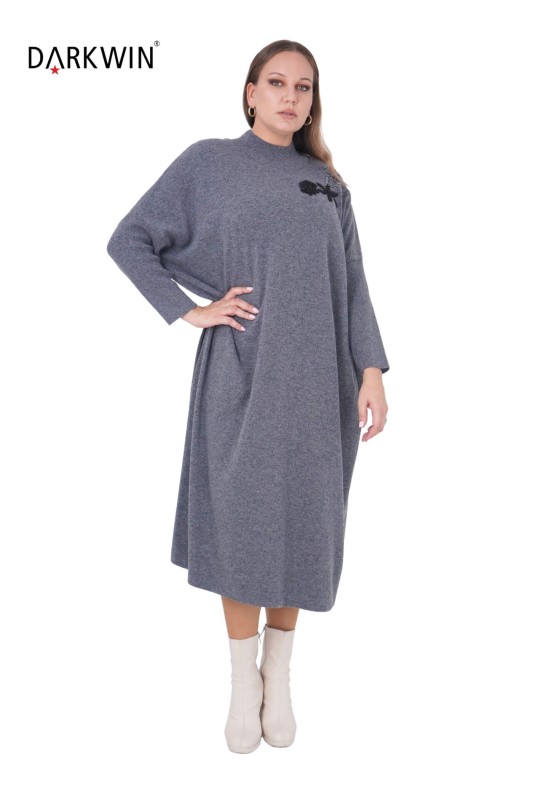 B14325 DARKWIN ELBİSE ANTRASIT - Thumbnail