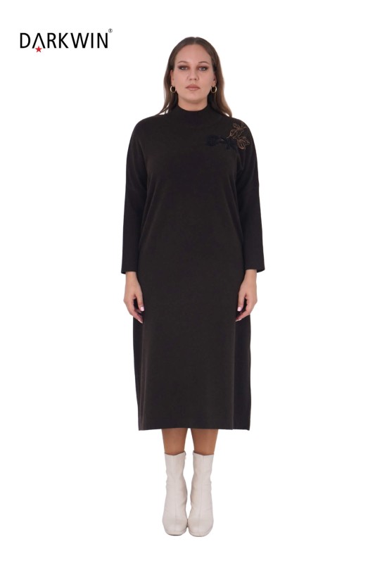 DARKWIN - B14325 DARKWIN ELBİSE K.KAHVE