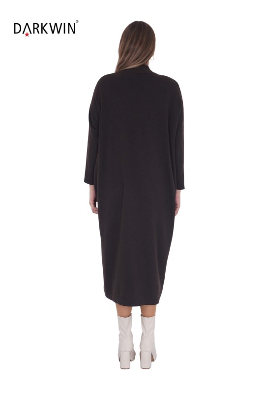 B14325 DARKWIN ELBİSE K.KAHVE - Thumbnail