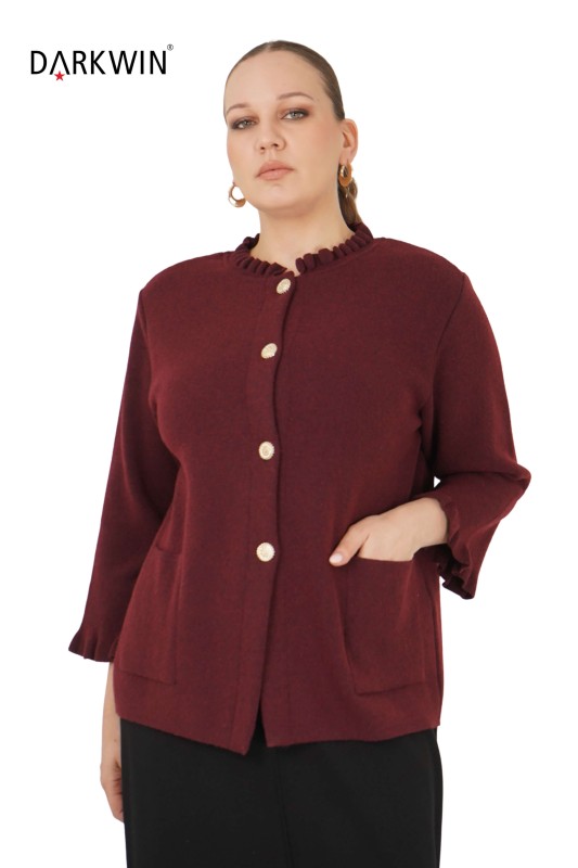 B14337 DARKWIN HIRKA BORDO - Thumbnail