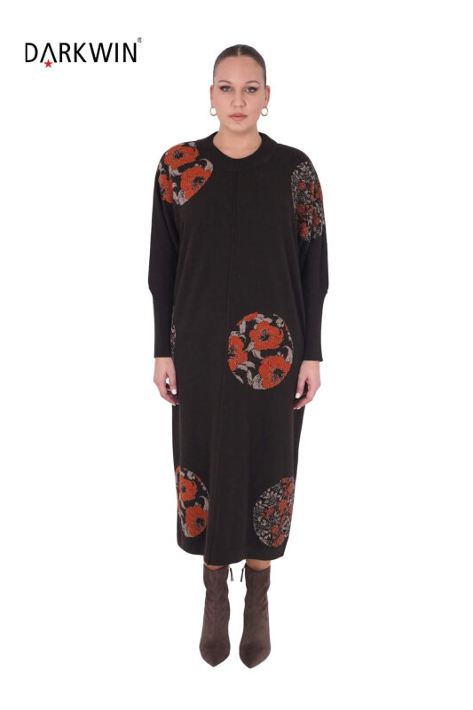 B14379 DARKWIN ELBİSE K.KAHVE - 1