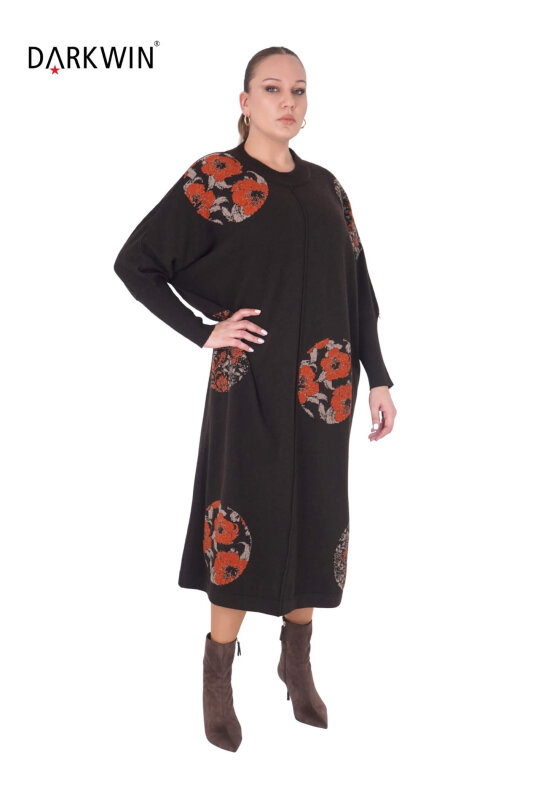 B14379 DARKWIN ELBİSE K.KAHVE - 5