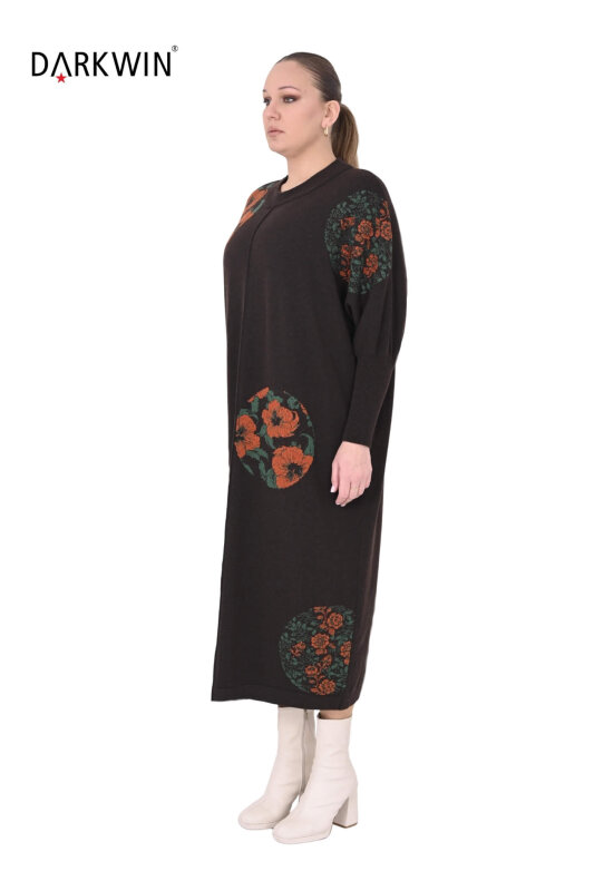 B14379 DARKWIN ELBİSE K.KAHVE - 4