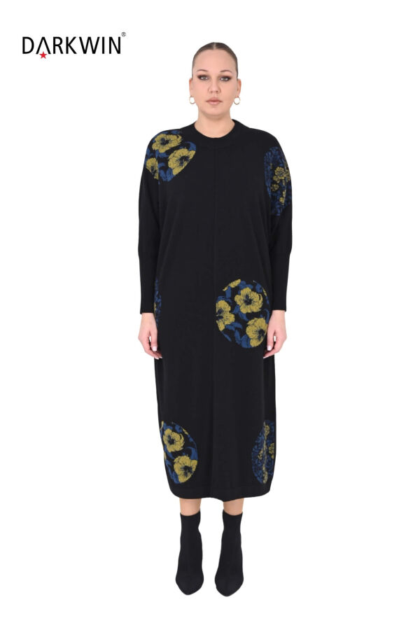 B14379 DARKWIN ELBİSE SIYAH-YESIL - 2