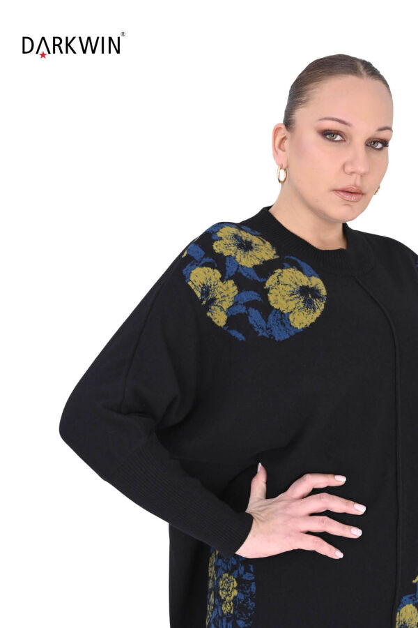 B14379 DARKWIN ELBİSE SIYAH-YESIL - 8