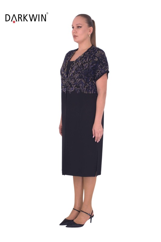 DARKWIN - B14408 DARKWIN YELEK SIYAH-LACIVERT (1)