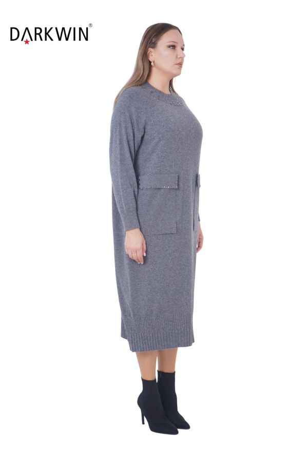 B14427 DARKWIN ELBİSE ANTRASIT - 2