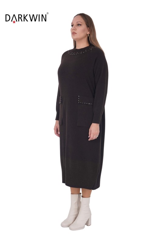 B14427 DARKWIN ELBİSE K.KAHVE - DARKWIN (1)