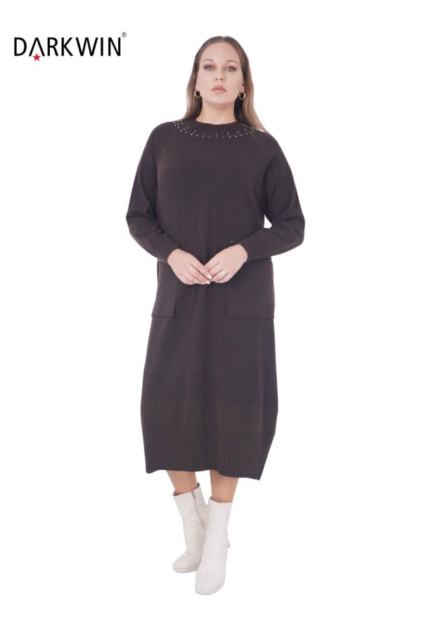 B14427 DARKWIN ELBİSE K.KAHVE - 3