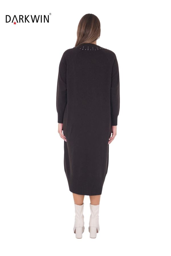 B14427 DARKWIN ELBİSE K.KAHVE - 4