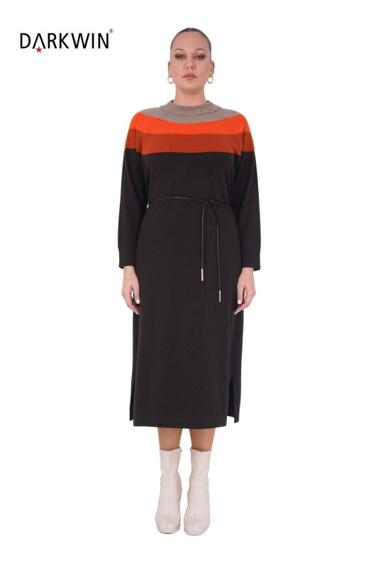 B14438 DARKWIN ELBİSE K.KIREMIT - DARKWIN