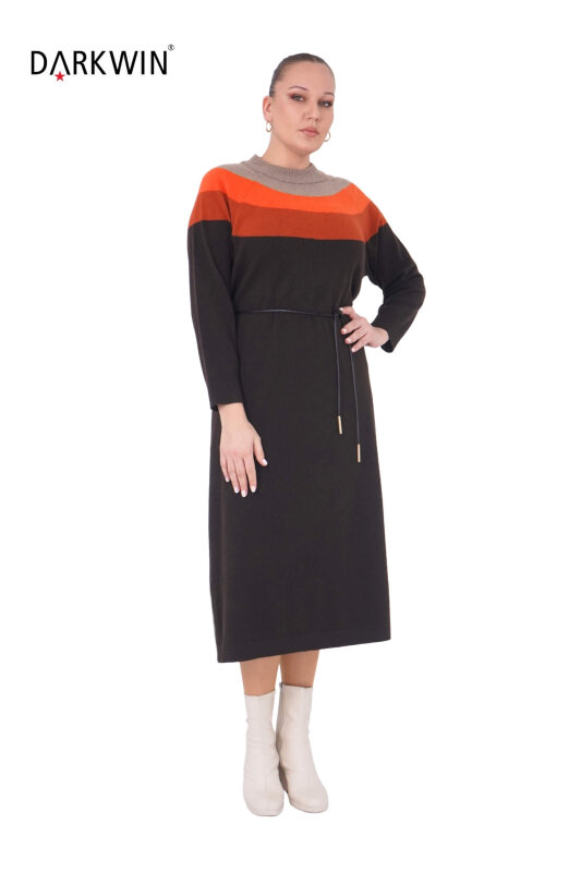 B14438 DARKWIN ELBİSE K.KIREMIT - 4