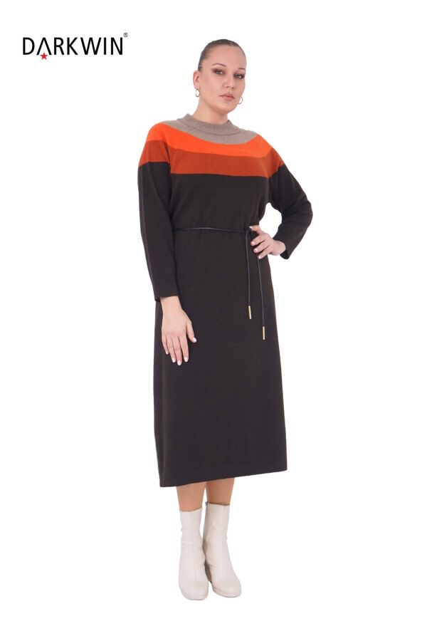 B14438 DARKWIN ELBİSE K.KIREMIT - 4