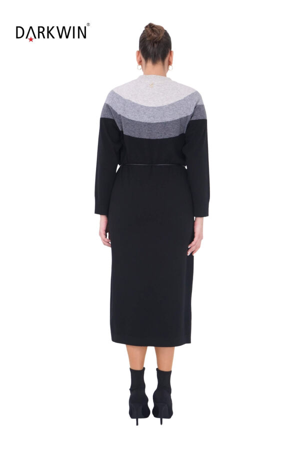 B14438 DARKWIN ELBİSE SIYAH-ANTRASIT - 3