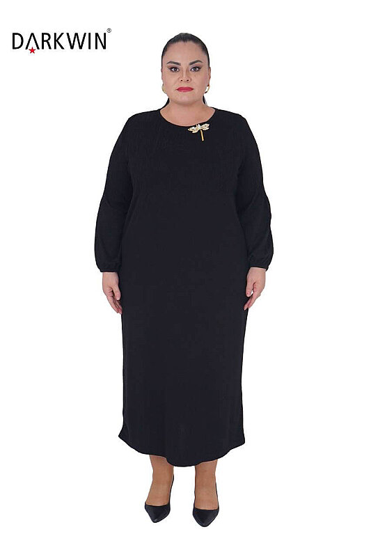 B14439 DARKWIN ELBİSE K.KAHVE - DARKWIN