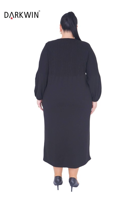 B14439 DARKWIN ELBİSE SIYAH - Thumbnail