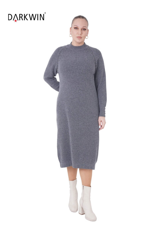 B14443 DARKWIN ELBİSE ANTRASIT - 4