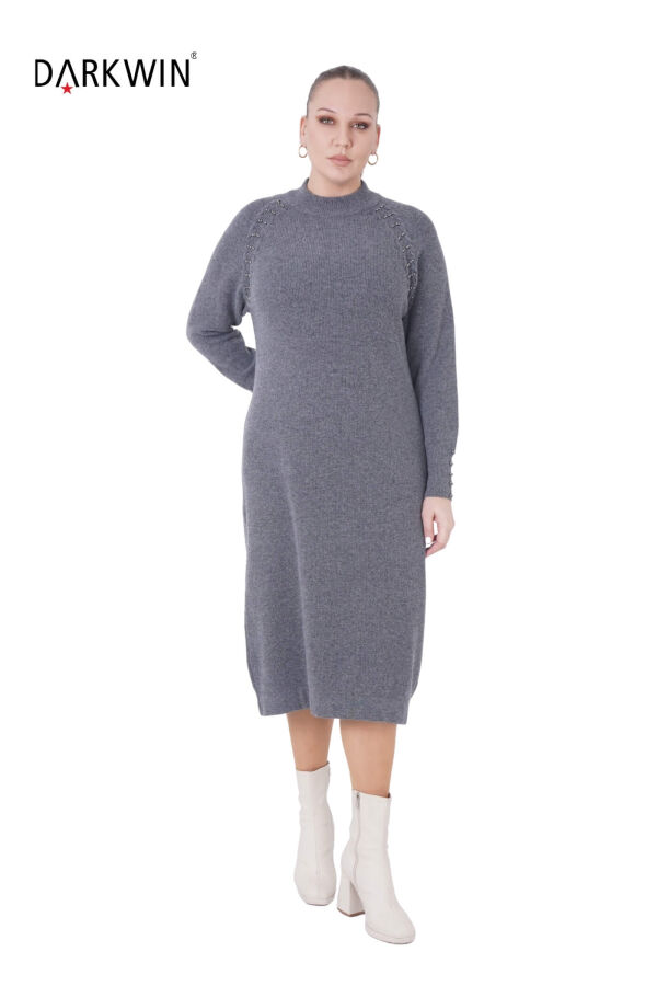 B14443 DARKWIN ELBİSE ANTRASIT - 4