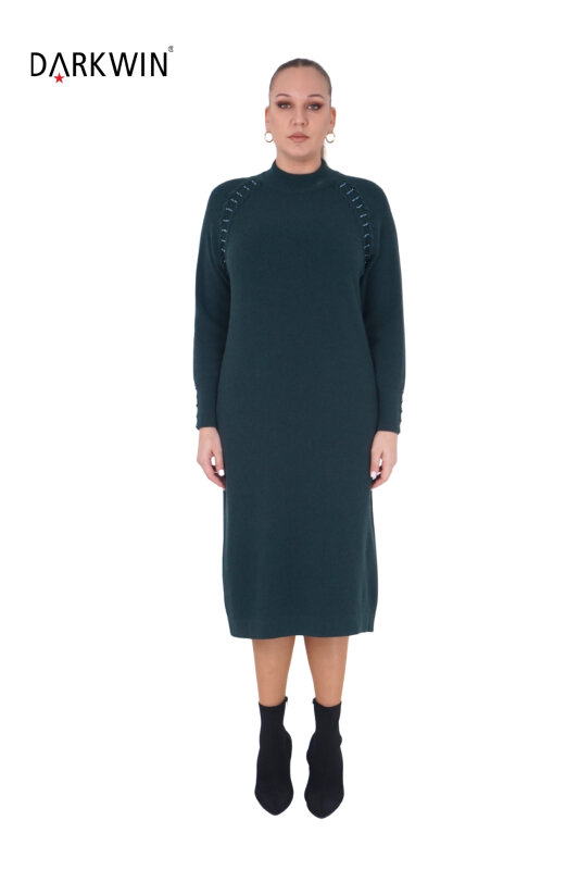 B14443 DARKWIN ELBİSE K.YESIL - DARKWIN