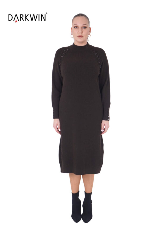 B14443 DARKWIN ELBİSE K.KAHVE - 1