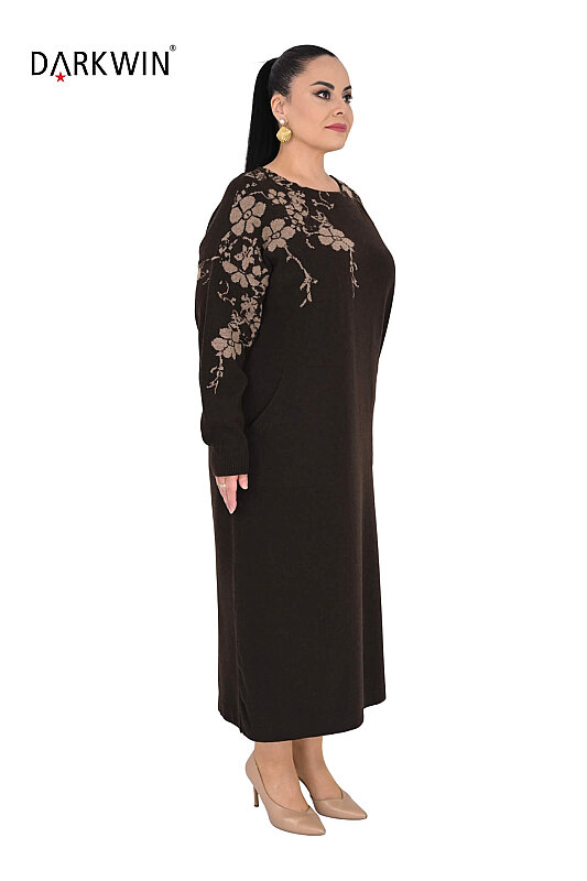 B14459 DARKWIN ELBİSE K.KAHVE - Darkwin (1)