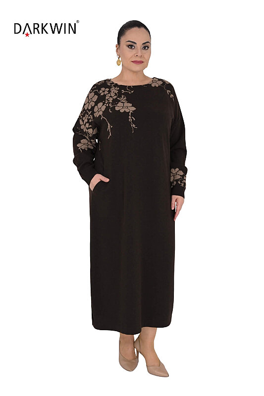 B14459 DARKWIN ELBİSE K.KAHVE - 4