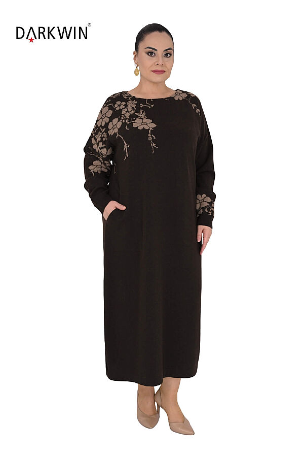 B14459 DARKWIN ELBİSE K.KAHVE - 4