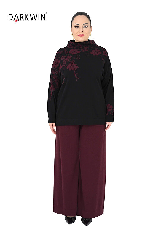B14461 DARKWIN BLUZ-PANTOLON SIYAH - DARKWIN